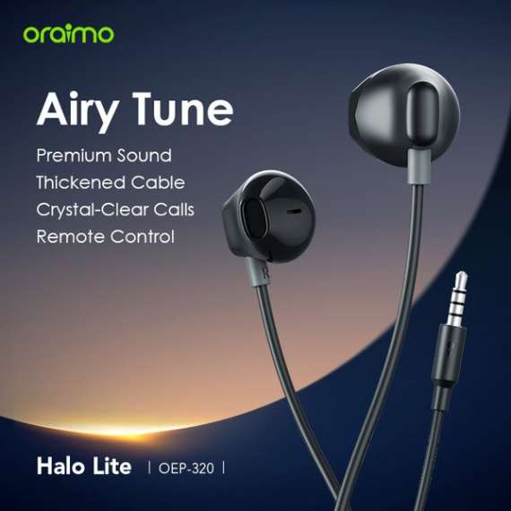 Buy Oraimo Halo Lite Half In-Ear Wired Earphones in [storefront]