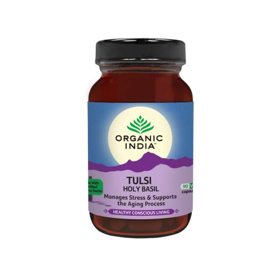 Buy Organic India Tulsi 60Capsules Supplement in [storefront]