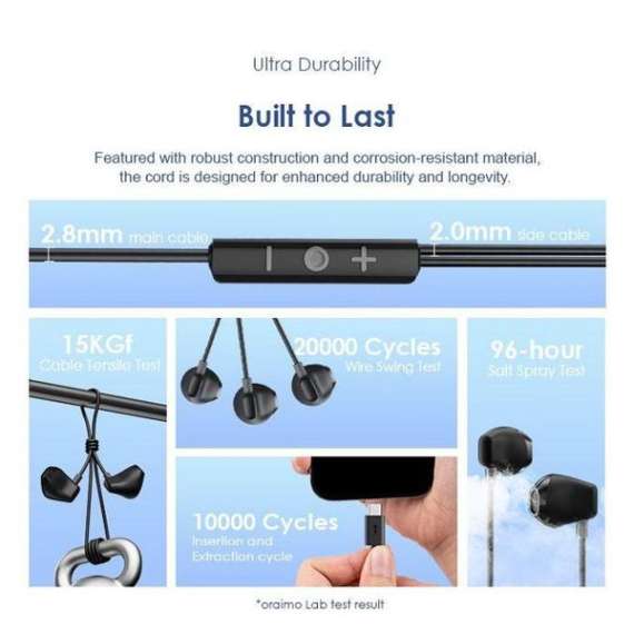 Buy Oraimo Halo Airy USB Type-C Half In-Ear Wired Earphones in [storefront]
