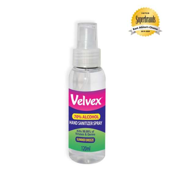 Buy Velvex 120ml 20Pack Liquid Hand Sanitizer Spray, Sterilizer Scents: Summer Breeze in [storefront]