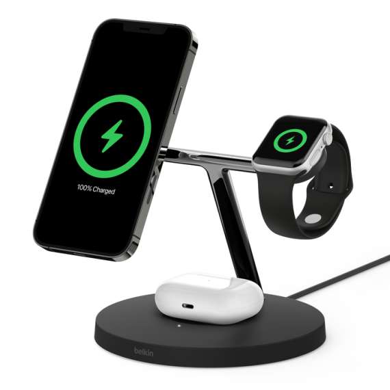 Buy Belkin BoostCharge Pro 3-in-1 15W MagSafe Wireless Charger in [storefront]