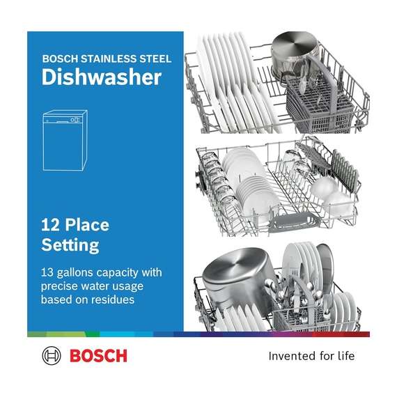 Buy Bosch SMS50D08GC 12PS Silver Dishwasher in Kenya