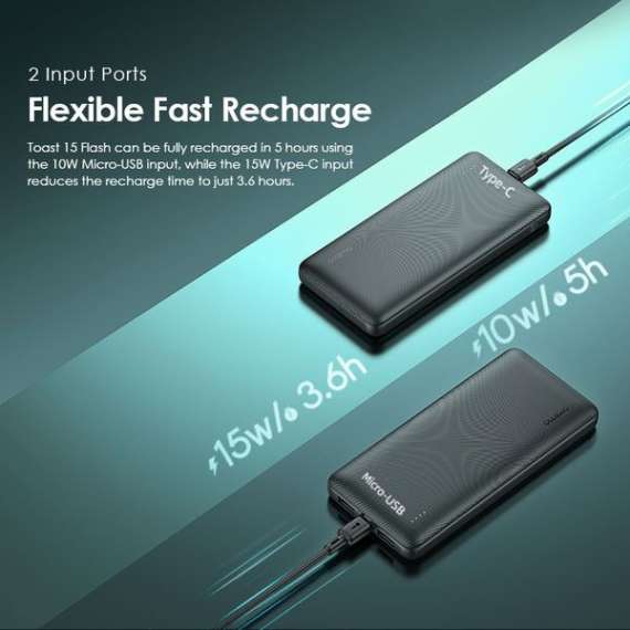 Buy Oraimo Toast 15 Flash 15W 10000mAh Power Bank in [storefront]