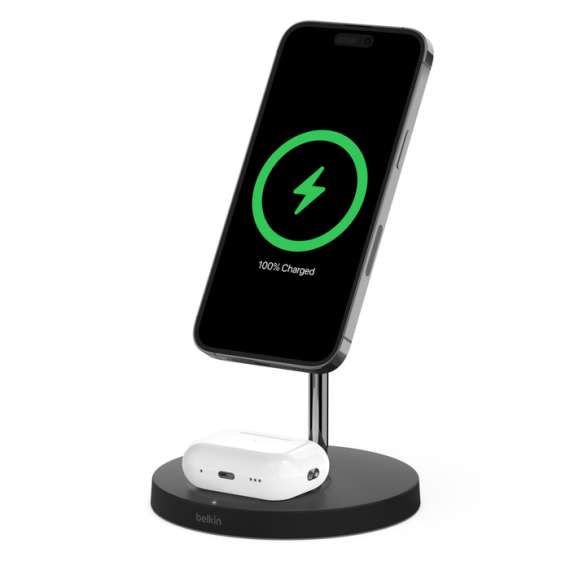 Buy Belkin BoostCharge Pro 2-in-1 15W MagSafe Wireless Charging Stand in [storefront]