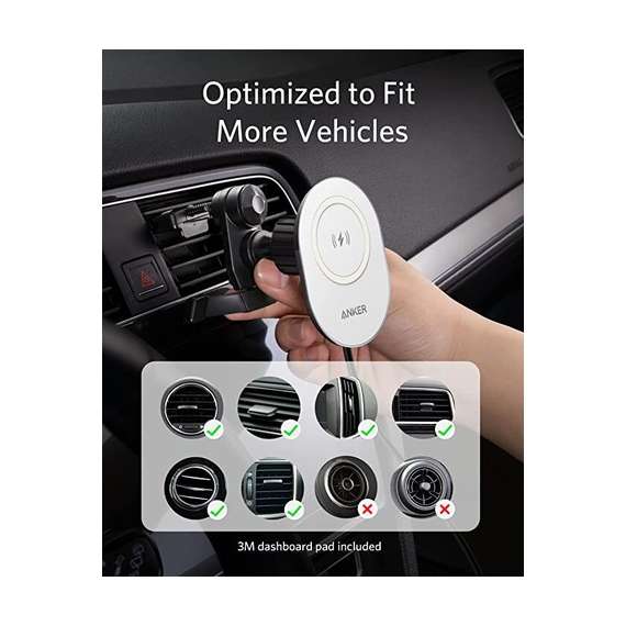 Buy Anker PowerWave Magnetic Charging Car Mount in [storefront]