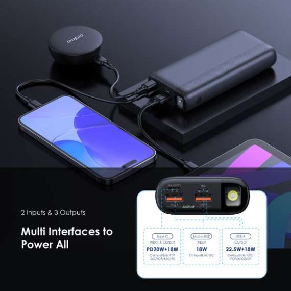 Buy Oraimo Traveler 22.5 PD 20000mAh 22.5W Power Bank in [storefront]