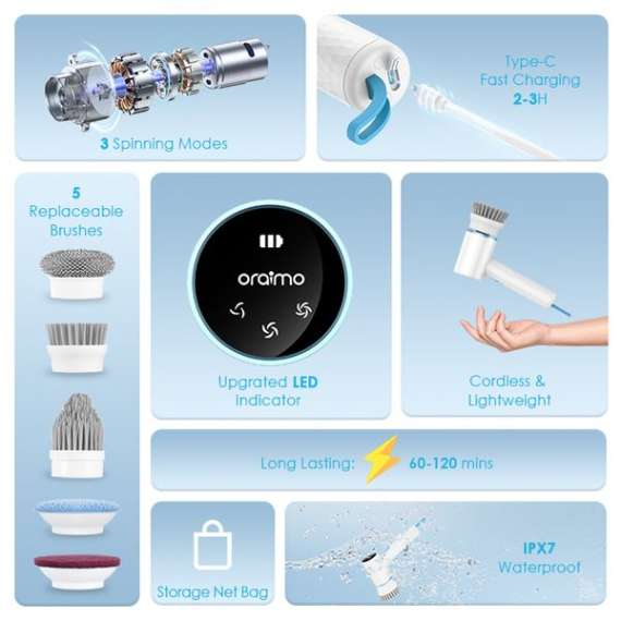 Buy Oraimo UltraCleaner Scrubber 4 Cordless Scrubber in [storefront]