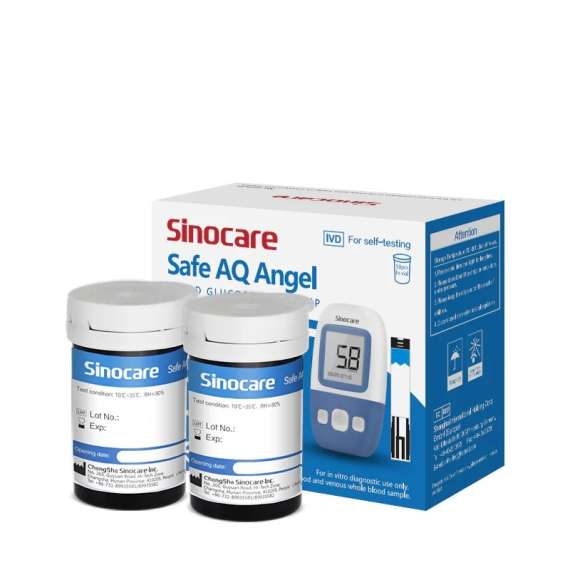 Buy Sinocare Safe AQ Angel 50Pack Blood Glucose Test Strips in [storefront]