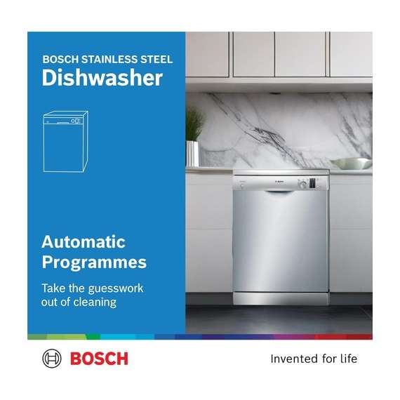 Buy Bosch SMS50D08GC 12PS Silver Dishwasher in Kenya