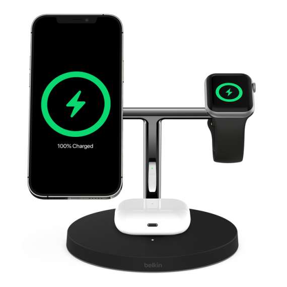 Buy Belkin BoostCharge Pro 3-in-1 15W MagSafe Wireless Charger in [storefront]