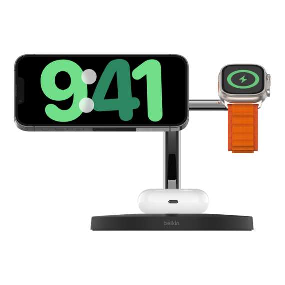 Buy Belkin BoostCharge Pro 3-in-1 15W MagSafe Wireless Charger in [storefront]
