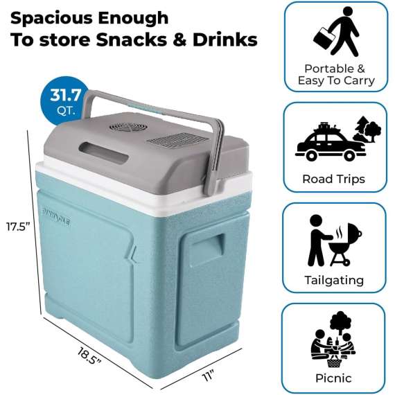 Buy Pinnacle 30Litres Electric Cooler and Warmer Box in [storefront]