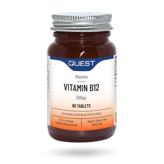 Buy Quest 500mcg 60Tablets Vitamin B12 Supplement in [storefront]