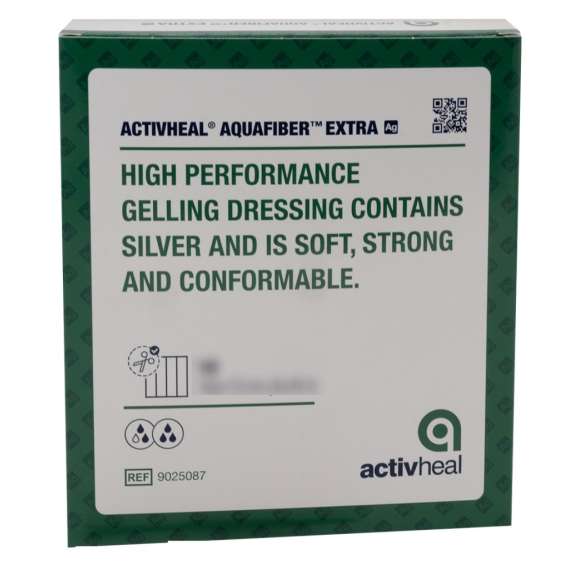 Buy Activheal Aquafiber Extra Ag Silver 10Pieces Wound Dressing, Size: 15cm by 15cm  in [storefront]