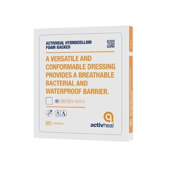 Buy Activheal 10Pieces Hydrocolloid Foam Backed Dressing, Size: 15cm by 15cm  in [storefront]