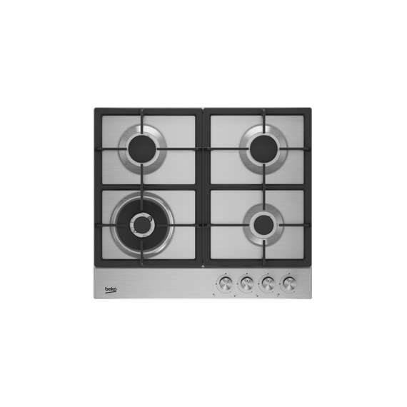 Buy Beko HQAW64225SX 60CM 3 Gas 1 Wok Hob in [storefront]
