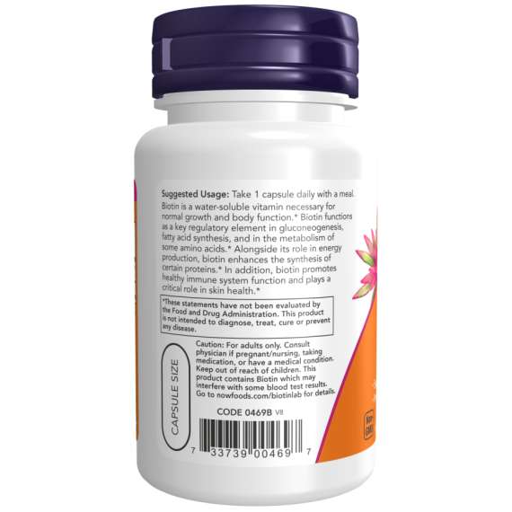 Buy Now 1000mcg Biotin 100Capsules Supplement in [storefront]