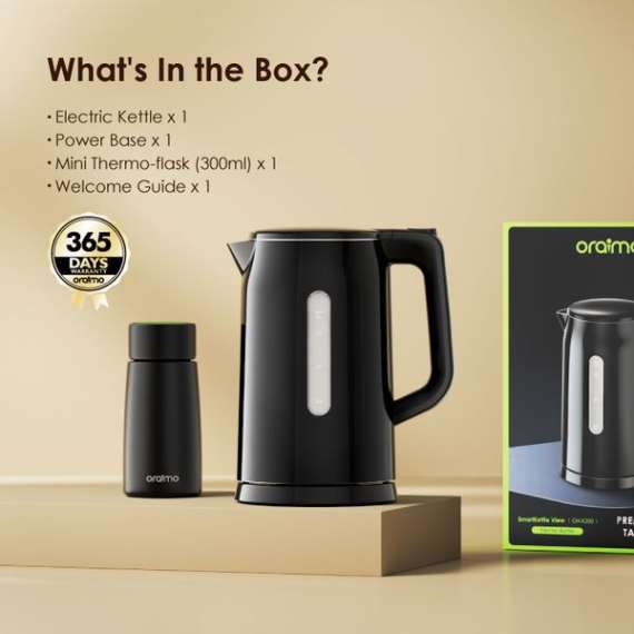 Buy Oraimo View 1.7L 304 Stainless Steel Electric Kettle in [storefront]