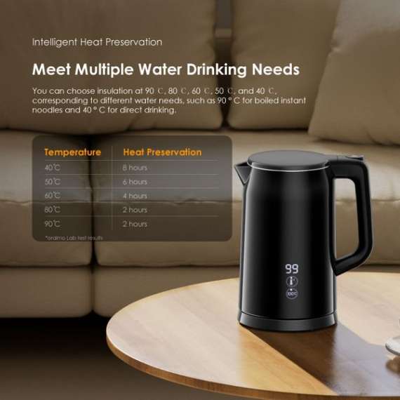 Buy oraimo SmartKettle Byte 2000W 304 Stainless Steel Electric Kettle in [storefront]