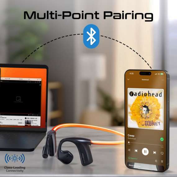 Buy Promate AudioConduct High-Endurance Wireless Neckband Earphones in [storefront]