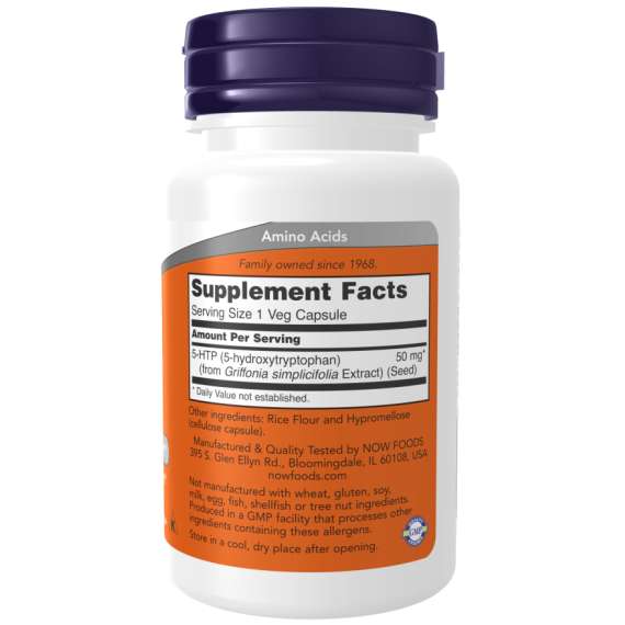 Buy Now 50mg 5HTP 30VegCapsules Supplement in [storefront]