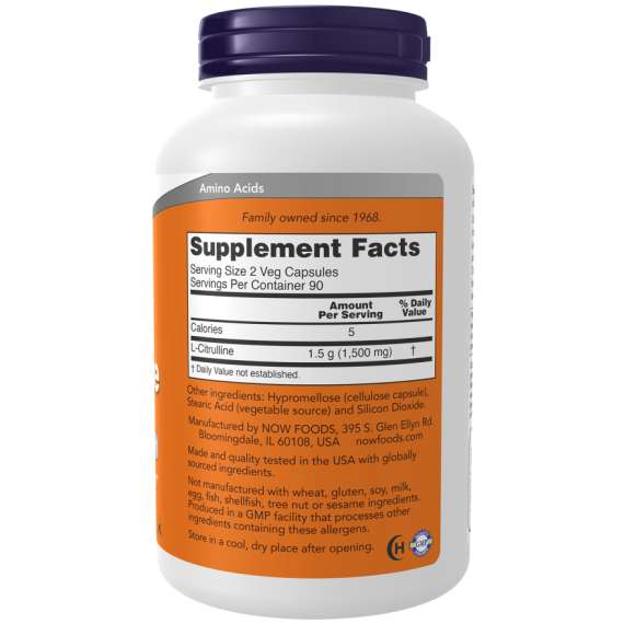Buy Now 750mg L-Citrulline 90Capsules Supplement in [storefront]
