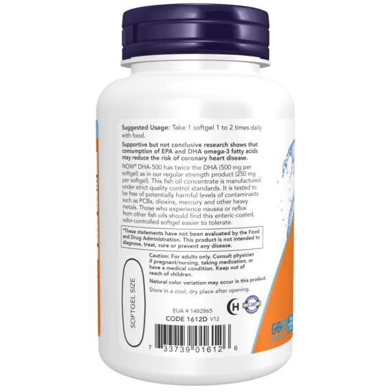 Buy Now DHA500 Fish Oil 90Softgels Supplement in [storefront]