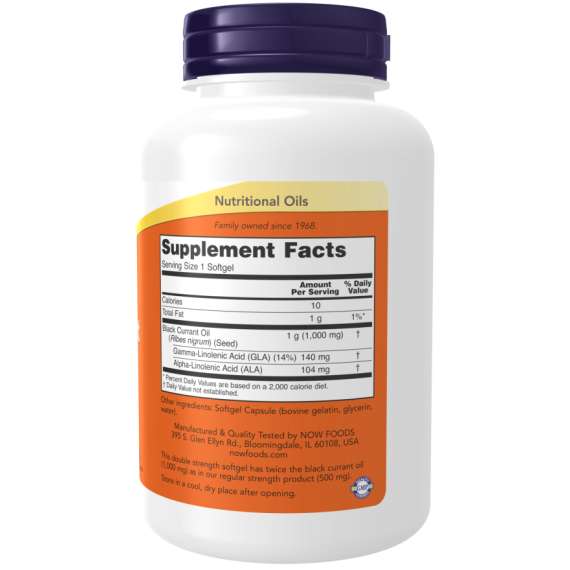 Buy Now 1000mg Black Currant Oil 100Capsules Supplement in [storefront]