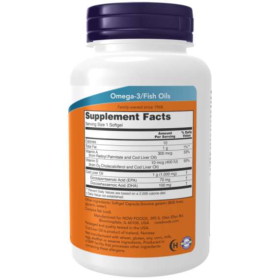 Buy Now 1000mg Cod Liver Oil 180Softgels Supplement in [storefront]