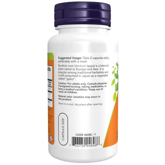 Buy Now 430mg Burdock Root 100Capsules Supplement in [storefront]