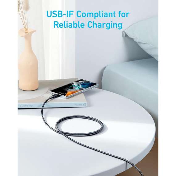 Buy Anker 322 USB C to USB C 60W 3.3FT Nylon Cable in [storefront]