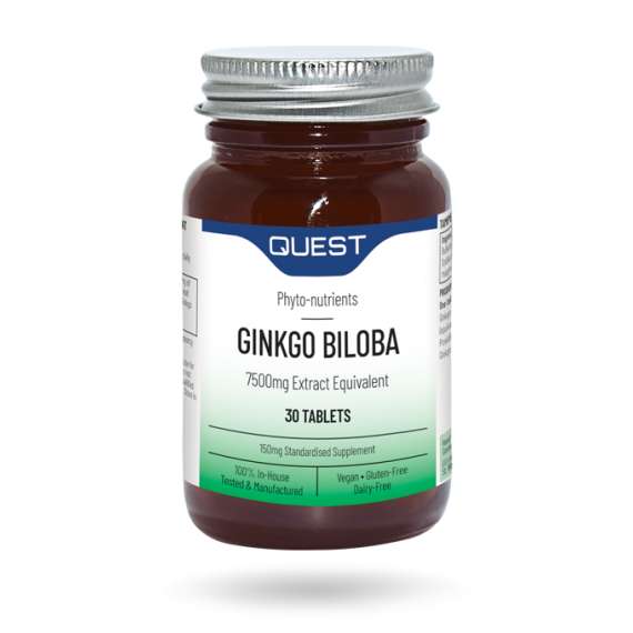 Buy Quest Ginkgo Biloba 150mg 30Tablets Supplement in [storefront]