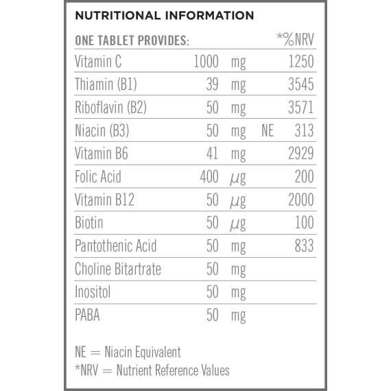 Buy Quest 30's Mega B Complex with 1000mg Vitamin C Tablets in [storefront]