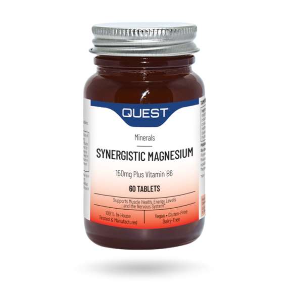 Buy Quest Synergistic Magnesium 150mg with Vitamin B6 30s 60 Tablets Supplement in [storefront]