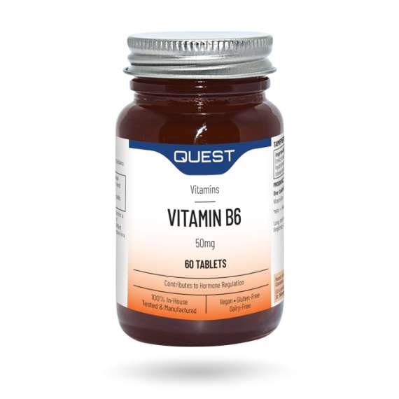 Buy Quest 50mg Vitamin B6 60Tablets Supplement in [storefront]