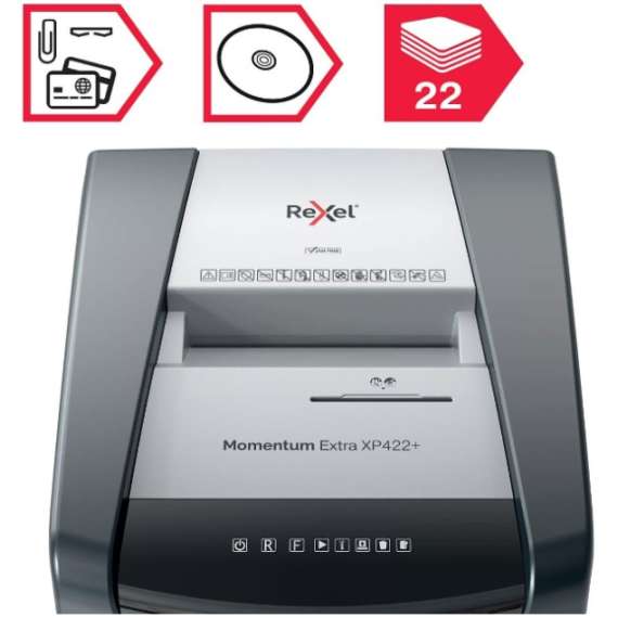 Buy Rexel Departmental Jam Free Cross Cut MOMENTUM EXTRA XP422+ Shredder in [storefront]