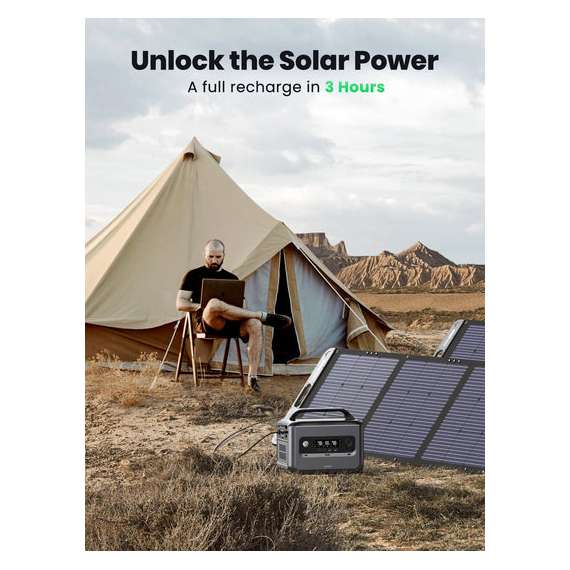 Buy UGREEN PowerRoam 1200W 1024Wh Battery Backup Solar Generator in [storefront]