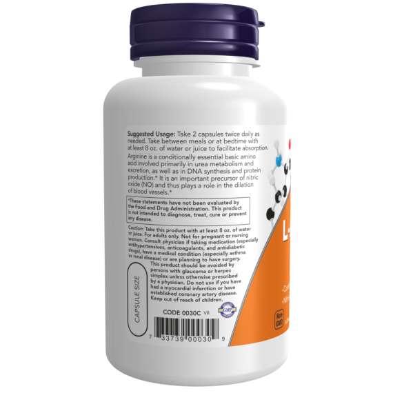 Buy Now 500mg L Arginine 100Capsules Supplement in [storefront]