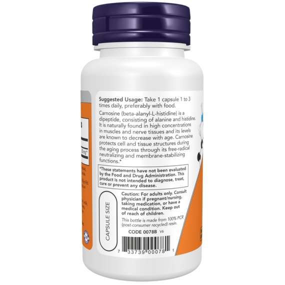 Buy Now 500mg L Carnosine 50Capsules Supplement in [storefront]