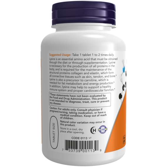 Buy Now 1000mg L Lysine 100Tablets Supplement in [storefront]