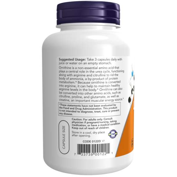 Buy Now 500mg L Ornithine 120Capsules Supplement in [storefront]
