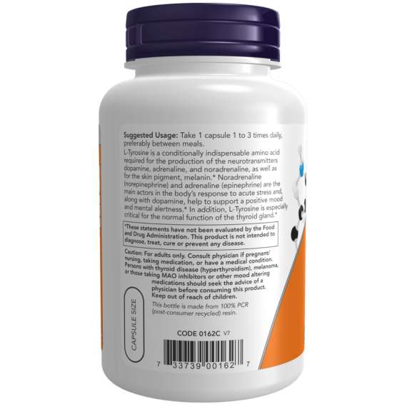 Buy Now 500mg L Tyrosine 120Capsules Supplement in [storefront]