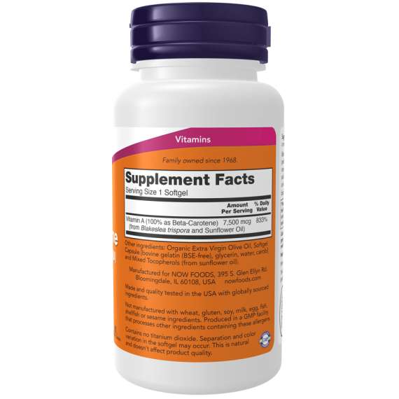 Buy Now 25000IU Natural BetaCarotene 90Softgels Supplement in [storefront]