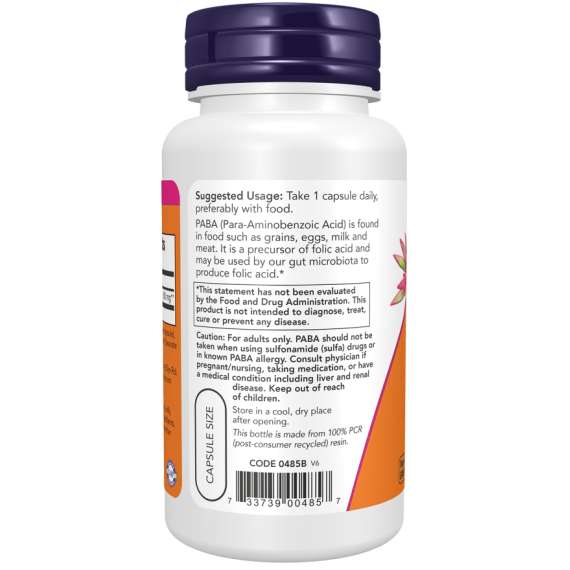 Buy Now 500mg PABA 100Capsules Supplement in [storefront]