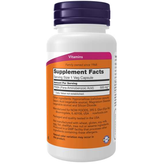 Buy Now 500mg PABA 100Capsules Supplement in [storefront]