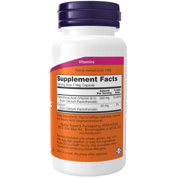 Buy Now 500mg Pantothenic Acid 100Capsules Supplement in Kenya