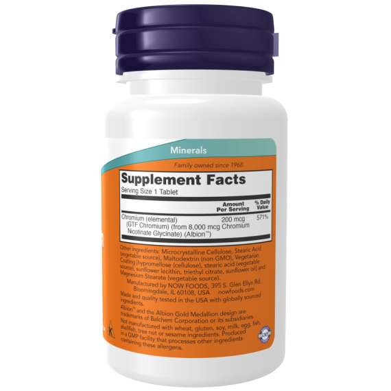 Buy Now 200mcg Chromium GTF 100Tablets Supplement in [storefront]