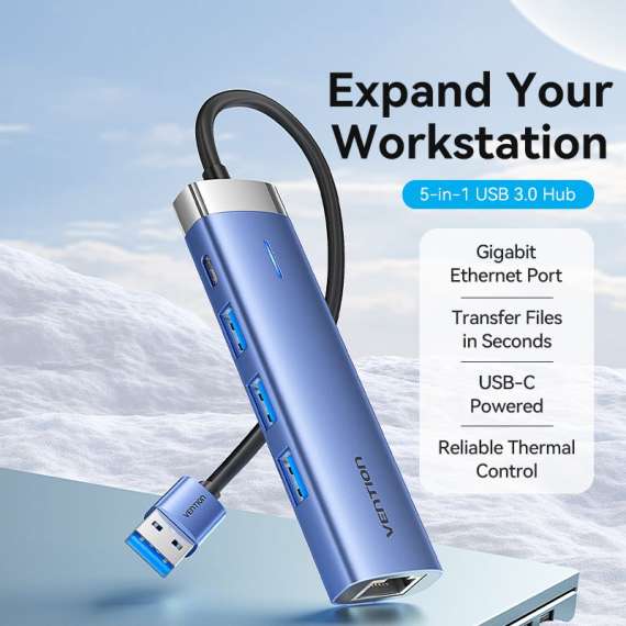 Buy Vention 5-in-1 USB 3.0 Hub in [storefront]