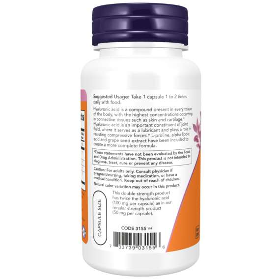 Buy Now 100mg Hyaluronic Acid 90Capsules Supplement in [storefront]