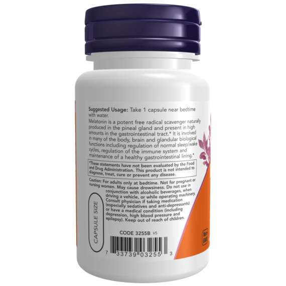 Buy Now 3mg Melatonin 60Capsules Supplement in [storefront]